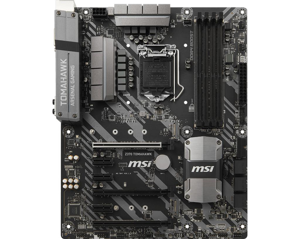 Placa Base - MSI Z370 TOMAHAWK, LGA 1151 (Socket H4), ATX