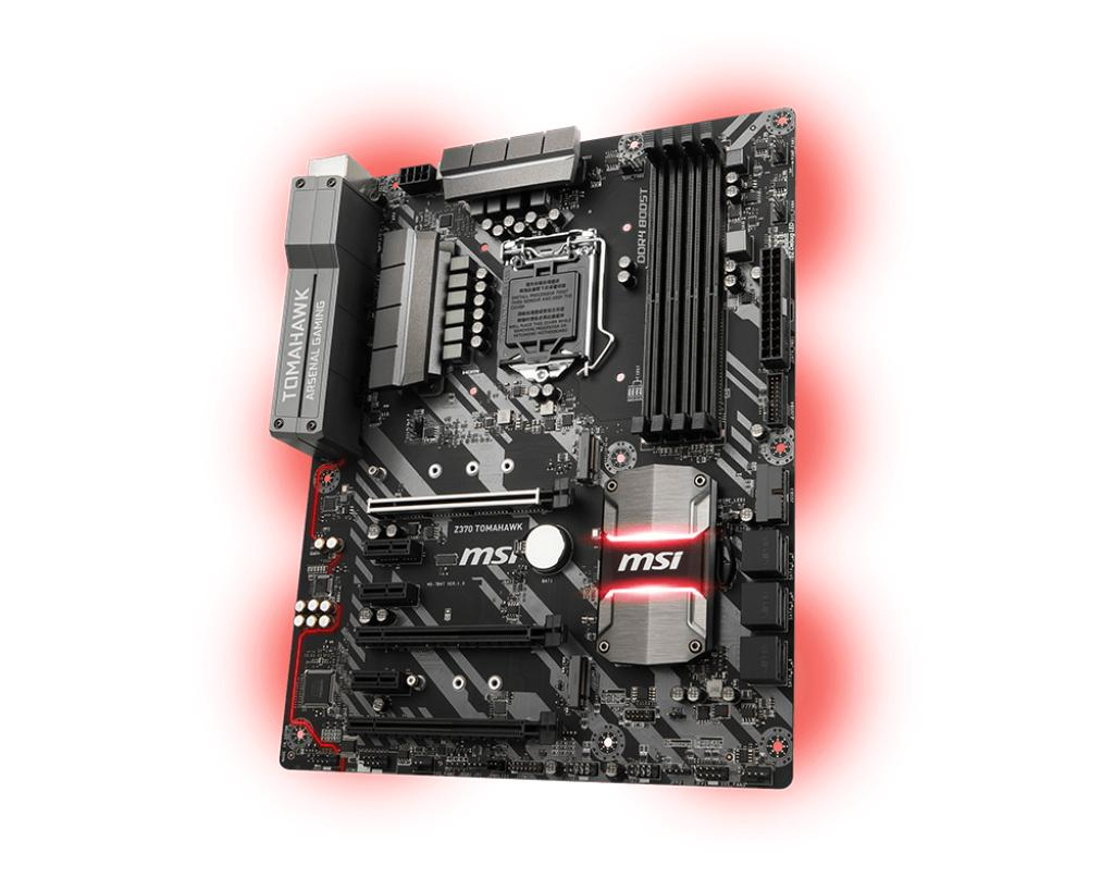 Placa Base - MSI Z370 TOMAHAWK, LGA 1151 (Socket H4), ATX