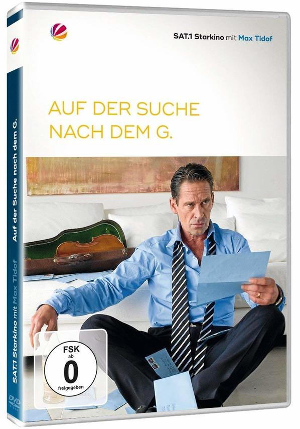 DVD-Cover von 'Auf der Suche nach dem G.' Mann, der einen Brief betrachtet.