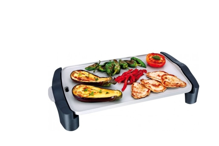 Plancha de Asar - Jata GR556 Potencia 2500W, Recubrimiento cerámico, Superficie 46cm x 28cm