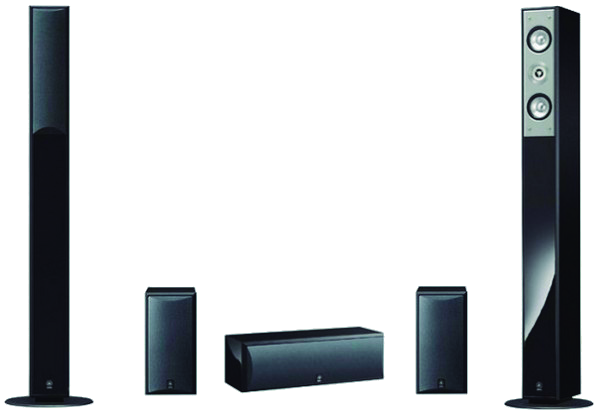 Home cinema 5.1 - Yamaha NS-PC210 Piano BK, 5.1 canales, Subwoofer 100W, Negro
