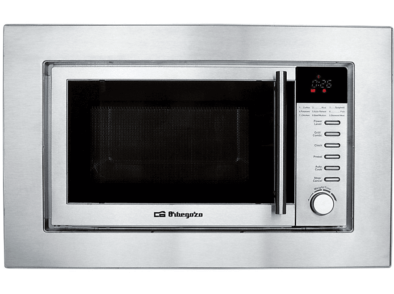 Microondas integrable - Orbegozo MIG 2025 Capacidad 20L, Potencia de 800W, Grill, Función