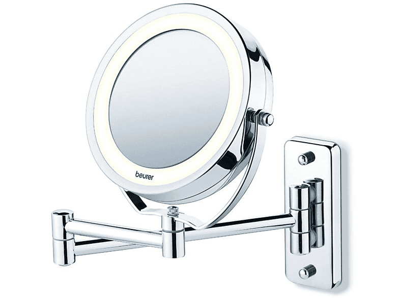 Espejo lumínico - Beurer BS-59 5 niveles de aumento, Iluminación LED, Funciona con pilas