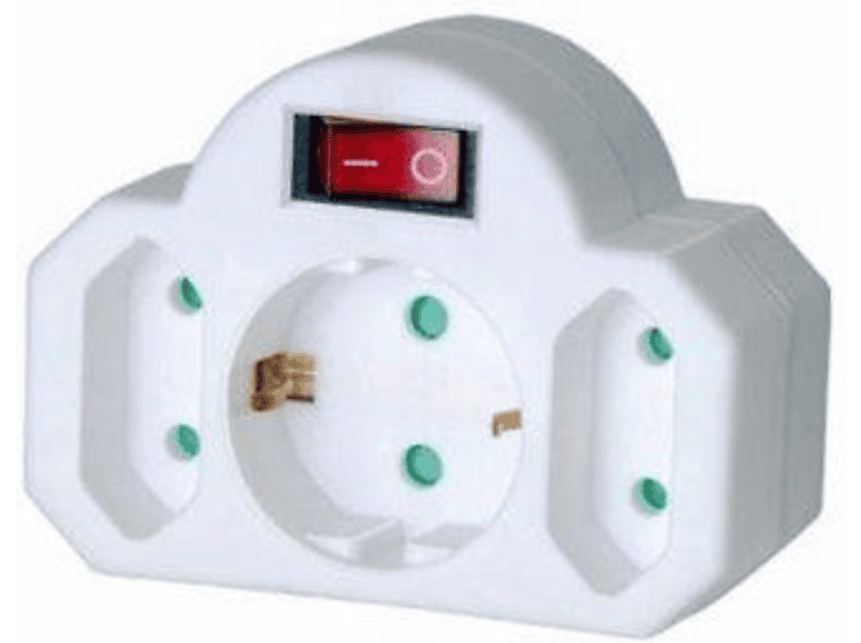 Regleta - Brennenstuhl 149931 Blanco 3 tomas con interruptor