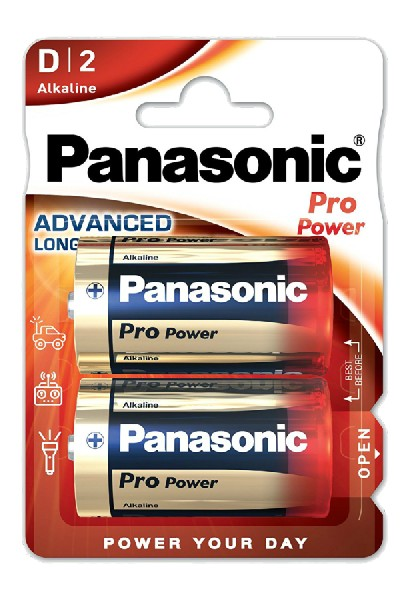 Pilas Alcalinas 1.5v lr20pp2bp panasonic pllr202b lr20 panasonicblister 2 uds lr20ppg 1.5 1x2 15