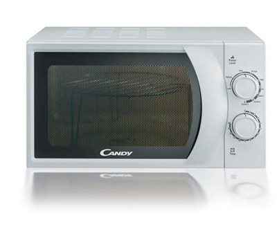 Microondas con grill - Candy CMG2071M, 900W, 6 niveles, Descongelación, 20 l, Blanco