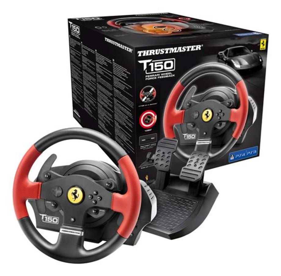 Volante - Thrustmaster - Volante T150 Force Feedback Racing Wheel Ferrari Edition, PS3/PS4/PC