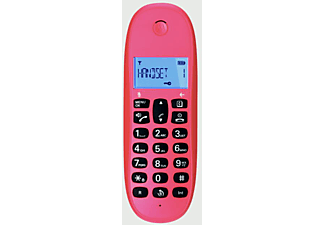 Teléfono - Motorola C1001, manos libres, timbre polifonico, color cereza