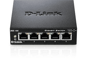 Switch - D-Link DGS-105, 5p 10/100/1000mbps, Rj45, Negro