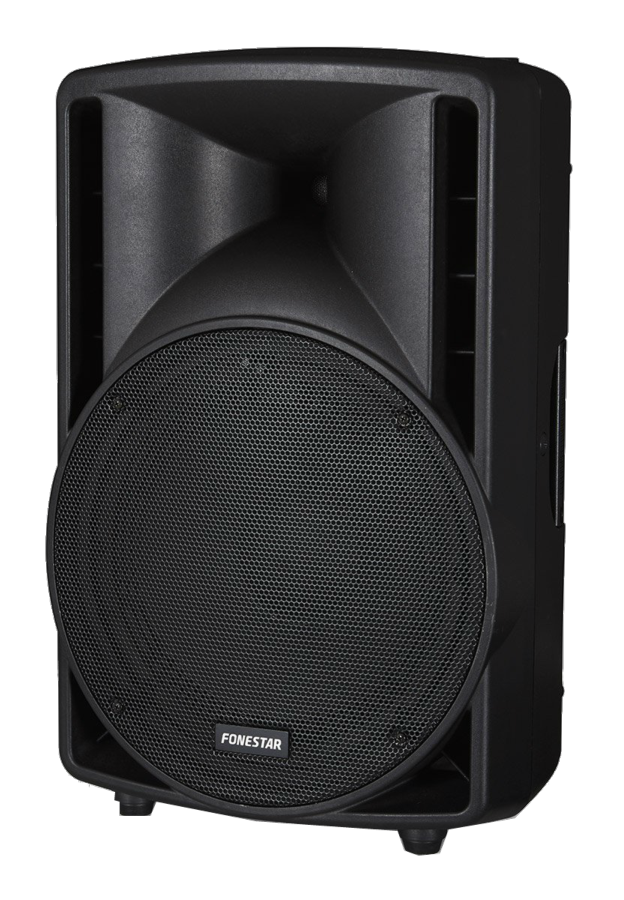 Altavoz autoamplificado - Fonestar ASB-12150U, 300W, Bluetooth, USB, Asa transporte, Negro