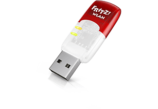 AVM FRITZ!WLAN Stick AC 430 MU-MIMO International - Adattatore WiFi (Rosso/Bianco)
