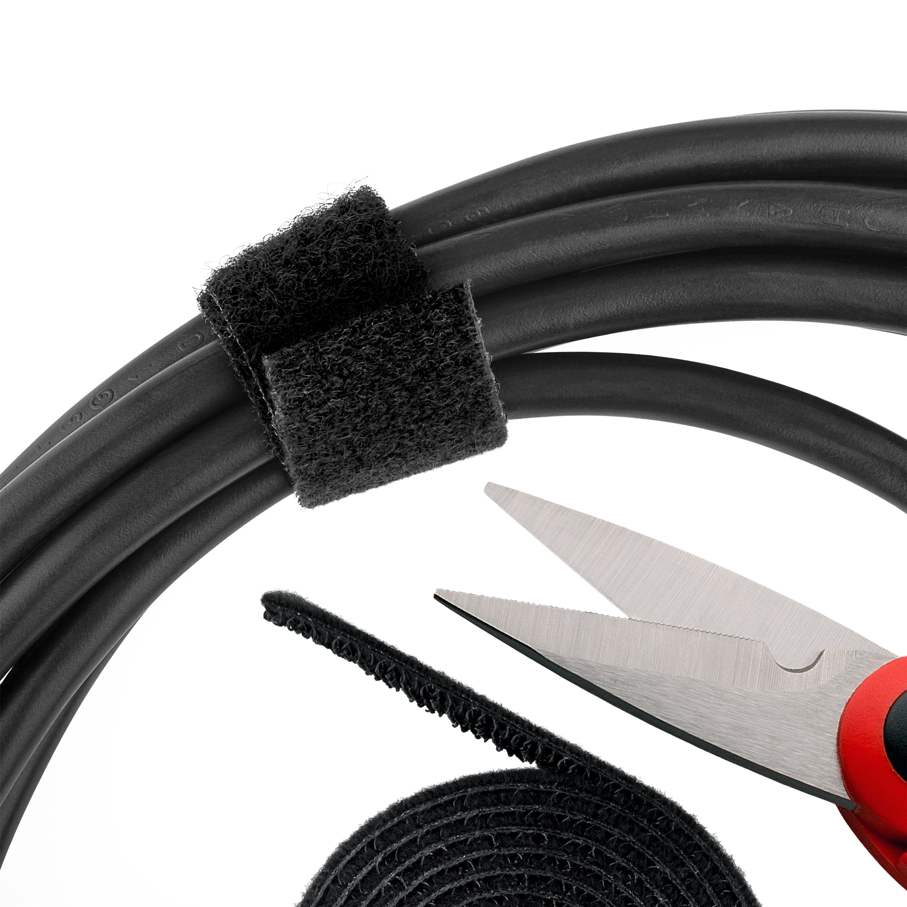 GOOBAY Kabel Management Klettverschluss Schwarz