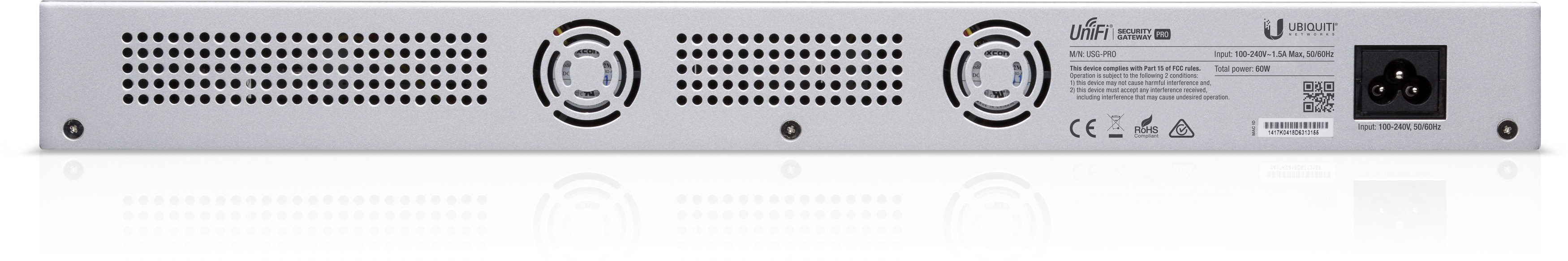 UBIQUITI USG PRO 4 - Router (Silber)