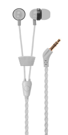 Auriculares de botón - Wraps WRAPSCSIL-V15M, Antienredos, Pulsera, Micrófono, Blanco