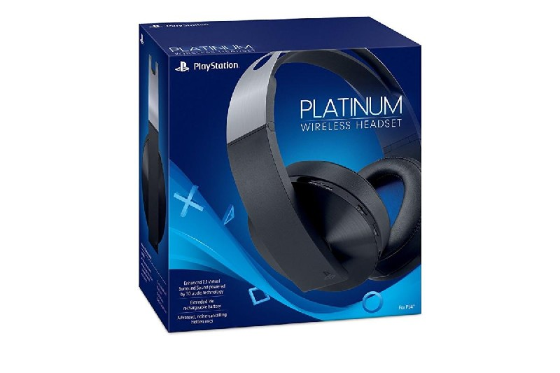 Auriculares gaming - Sony, Inalámbricos, 7.1 Surround, Platinum, PS4