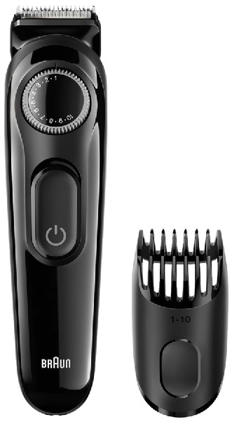 Barbero - Braun BT3020, Inalámbrico, 20 longitudes de corte, Indicador LED