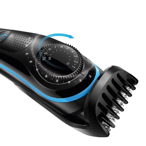 Barbero - Braun BT3020, Inalámbrico, 20 longitudes de corte, Indicador LED