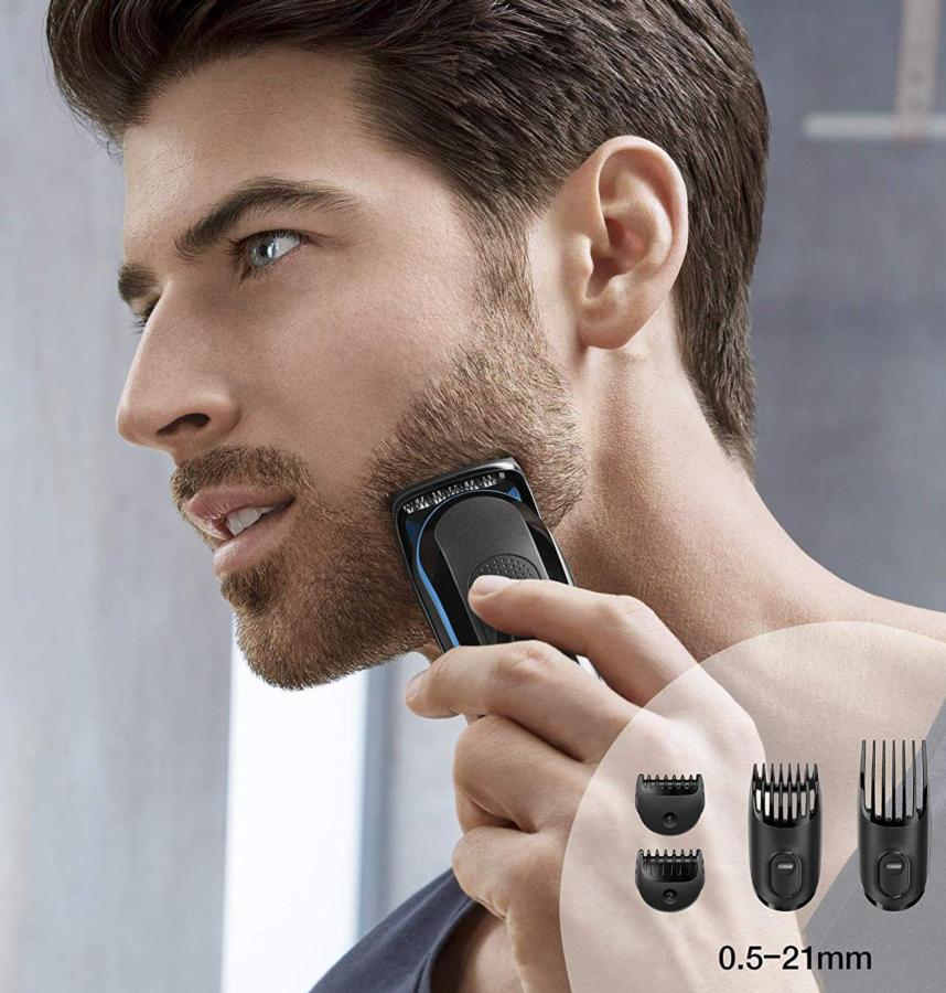 Afeitadora - Braun MGK3040, Multifunción, Set de afeitado 7 en 1, 13 longitudes