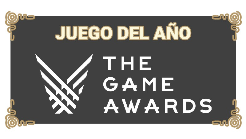 El logo de The Game Awards, con el texto 'JUEGO DEL AÑO' y 'THE GAME AWARDS'.