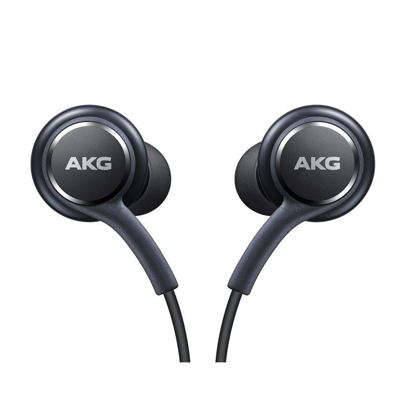 Auriculares de botón - Samsung in-ear AKG, Con micrófono, Negro/Gris