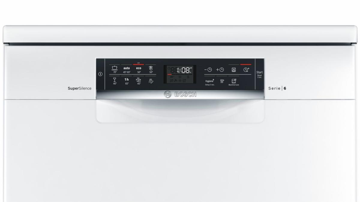 Lavavajillas - Bosch Serie 6 SMS68TW03E, 14 servicios, 4 funciones, EcoSilence