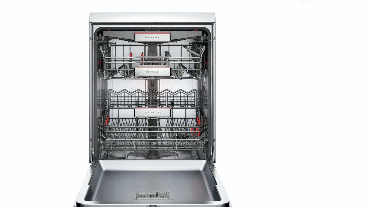 Lavavajillas - Bosch Serie 6 SMS68TW03E, 14 servicios, 4 funciones, EcoSilence