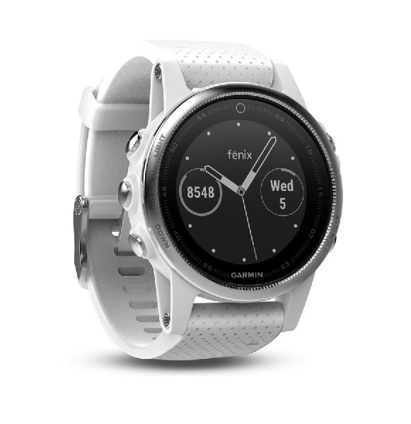 Reloj deportivo - Garmin Fenix 5S, Plata, Bluetooth, GPS, Frecuencia cardíaca, Diámetro 42 mm