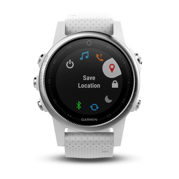 Reloj deportivo - Garmin Fenix 5S, Plata, Bluetooth, GPS, Frecuencia cardíaca, Diámetro 42 mm