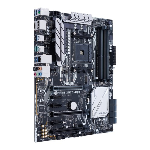 Placa Base - ASUS ATX AMD X370 PRO, Aura Sync, M.2 a 32GB, SATA 6GB, USB 3.1