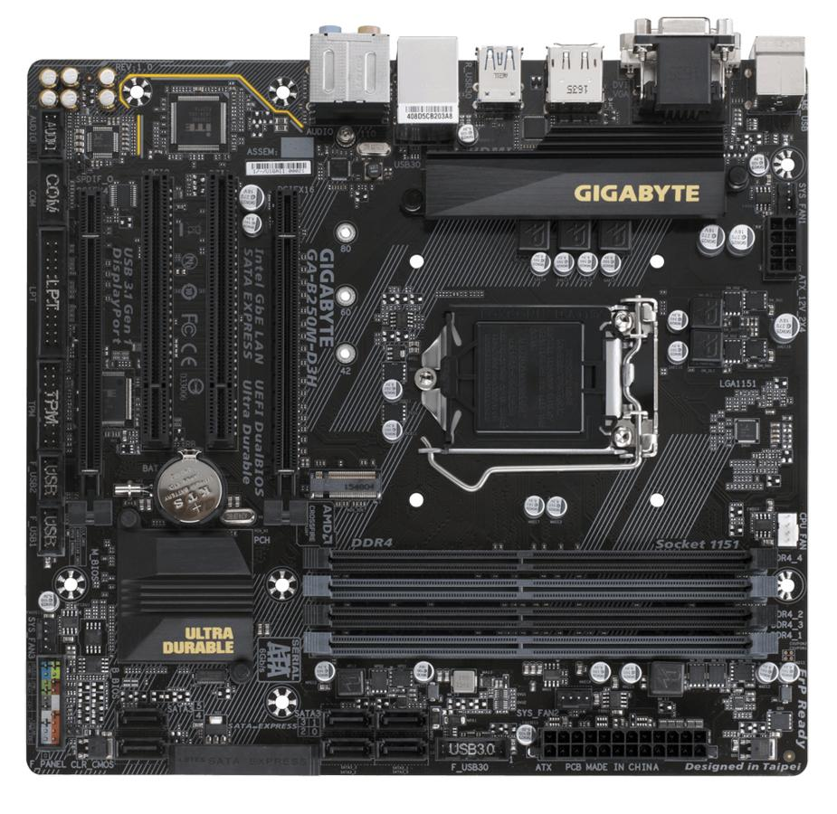 Gigabyte GA-B250M-D3H Intel B250 LGA1151 ATX placa base