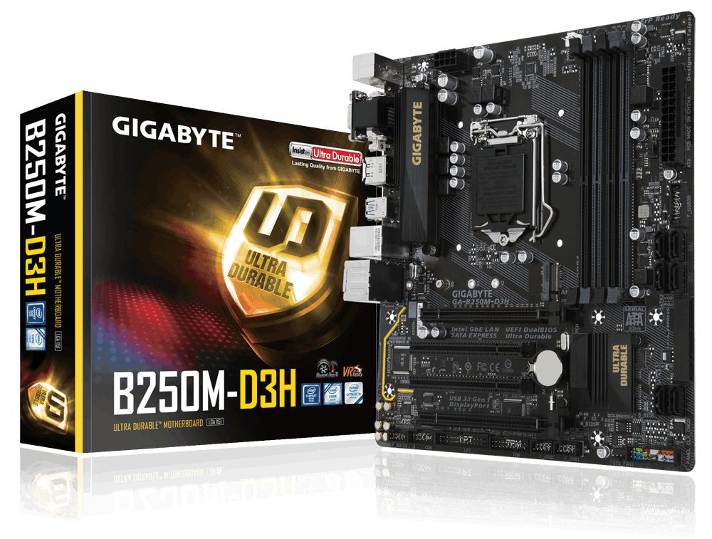 Gigabyte GA-B250M-D3H Intel B250 LGA1151 ATX placa base