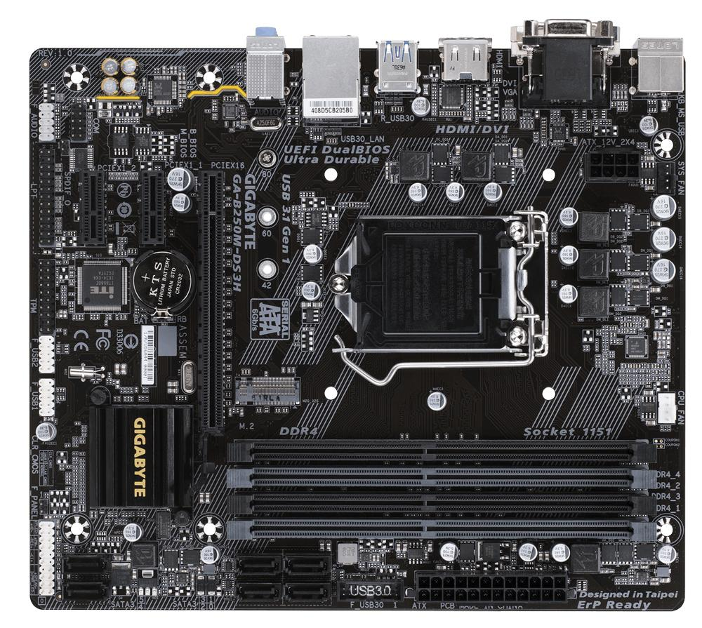 Gigabyte GA-B250M-DS3H Intel B250 LGA1151 Micro ATX placa base