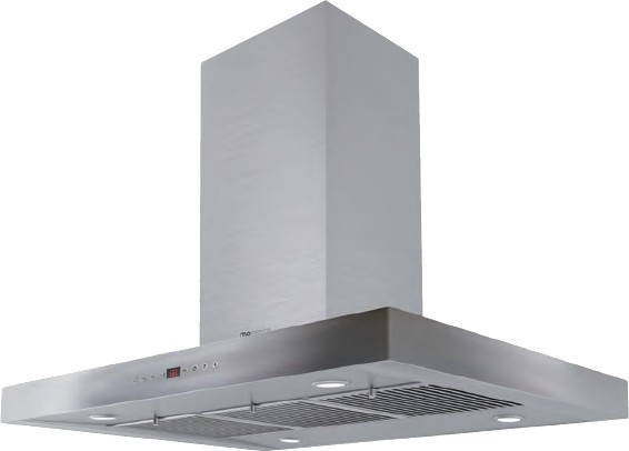 Campana – Mepamsa Stilo Isla Pro Tronic GP 70, De techo, 90 cm, Isla, 4 velocidades, Inox