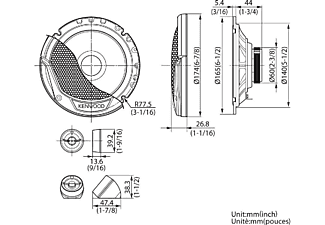 Altavoces coche - Kenwood KFC-E170P