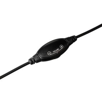 Auricular con cable - Hama PERPLEX Binaurale, diadema, negro, con micrófono