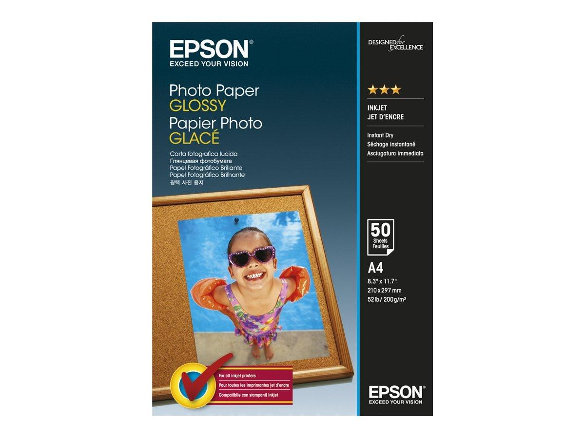 Epson - Papel de fotografía satinado - A4 (210 x 297 mm) - 200 g/m2 - 50 hoja(s) - para WorkForce