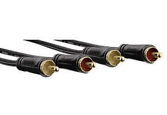 Cable RCA - Hama 7122282, 1.5m, 2 x RCA, Negro