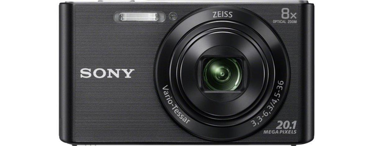 Cámara - Sony Cyber-shot DSC-W830 Negro, 20Mp, HD, Kit con funda y tarjeta SD de 8 GB