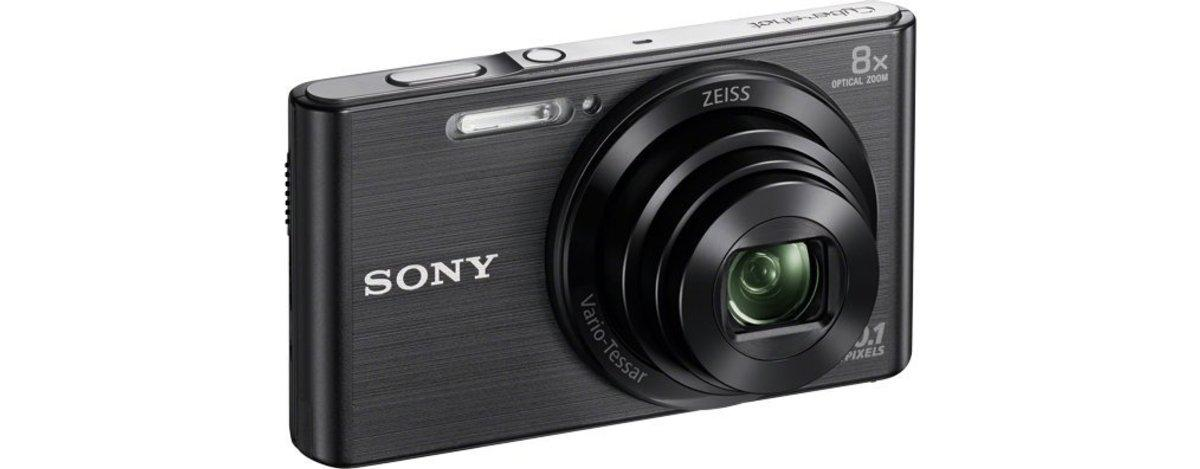 Cámara - Sony Cyber-shot DSC-W830 Negro, 20Mp, HD, Kit con funda y tarjeta SD de 8 GB