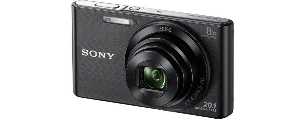Cámara - Sony Cyber-shot DSC-W830 Negro, 20Mp, HD, Kit con funda y tarjeta SD de 8 GB