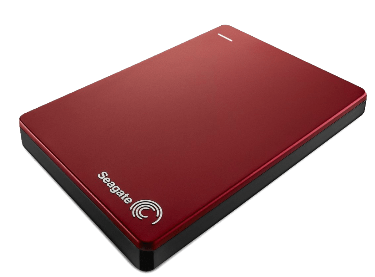 Disco duro 1 TB - Seagate Backup Plus Portable Slim, 2,5 pulgadas, USB 3.0, Rojo