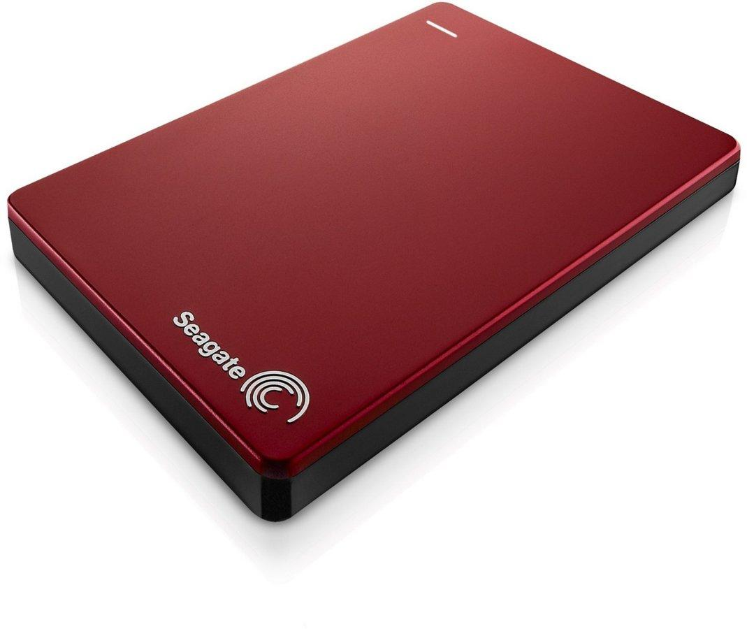 Disco duro 1 TB - Seagate Backup Plus Portable Slim, 2,5 pulgadas, USB 3.0, Rojo