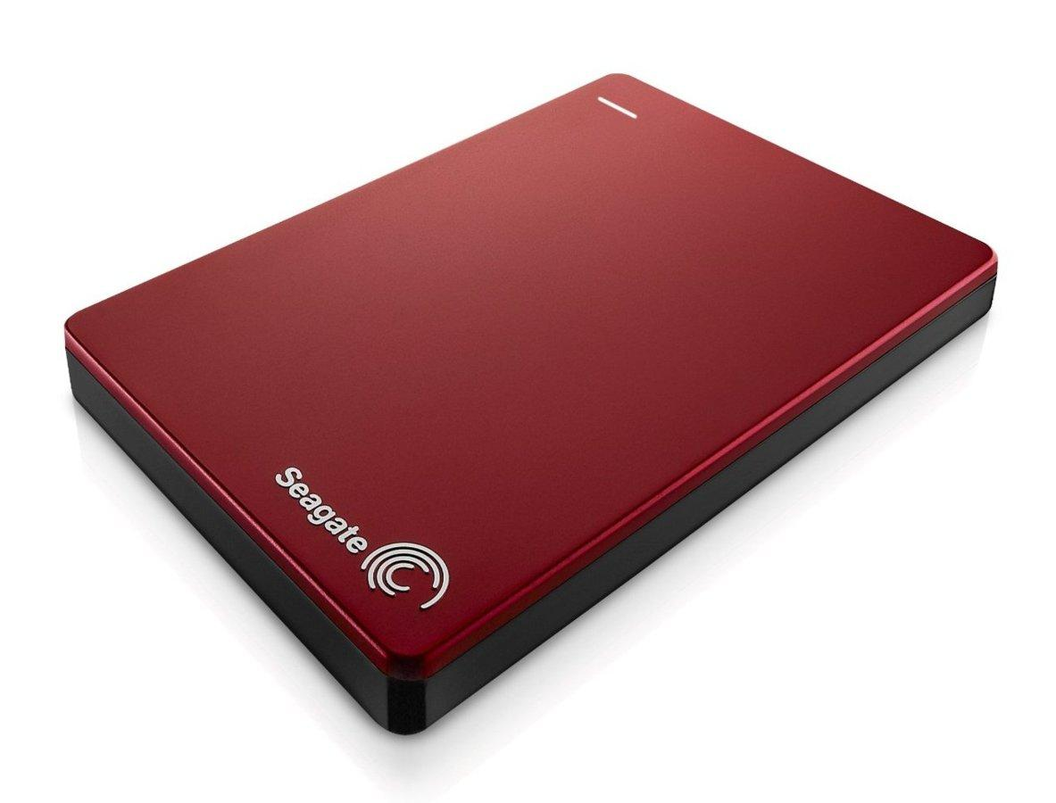 Disco duro 2 TB - Seagate Backup Plus Portable Slim, 2,5 pulgadas, USB 3.0, Rojo