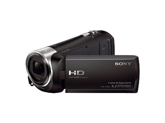 Videocámara - Sony HDR-CX240E Negro, zoom óptico 27x, zoom digital 320x