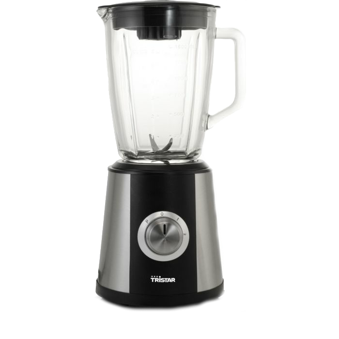 Batidora de vaso - Tristar BL 4430, 500 W, 2 velocidades, Cuchillas acero, Base antideslizante,