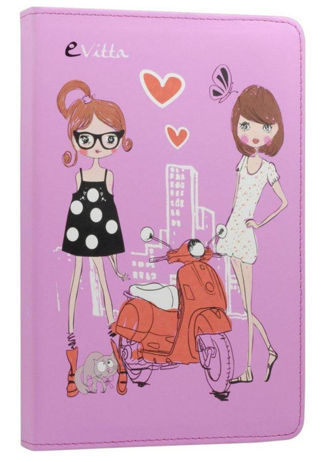 Funda Para Tablet de 7 pulgadas evitta 3p urban trendy fashion girls rosa con muñecas evun000411 diseño 178 cm folio 7p