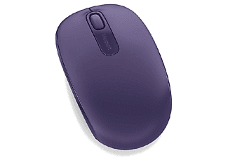 Ratón inalámbrico - Microsoft Wireless Mobile Mouse 1850, Lila, Nano transceptor Plug-and-go