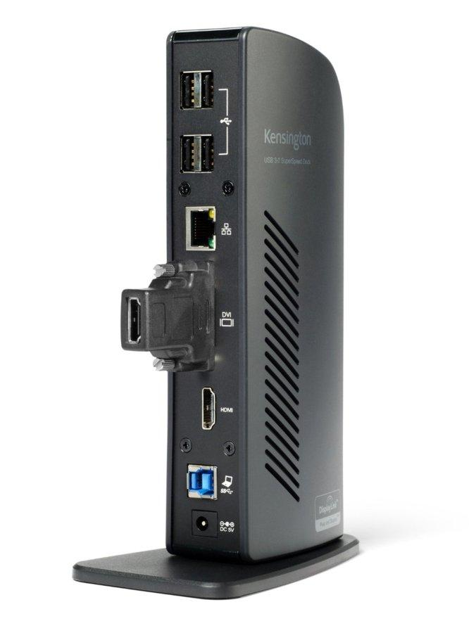 Base de carga - Kensington sd3500v, USB 3.0, Gigabit Ethernet, color negro