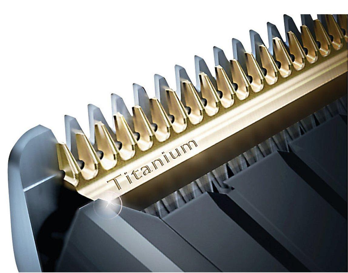 Cortapelos - Philips HC5450/ 80 Cuchillas de titanio, 24 posiciones de longitud, Recargable