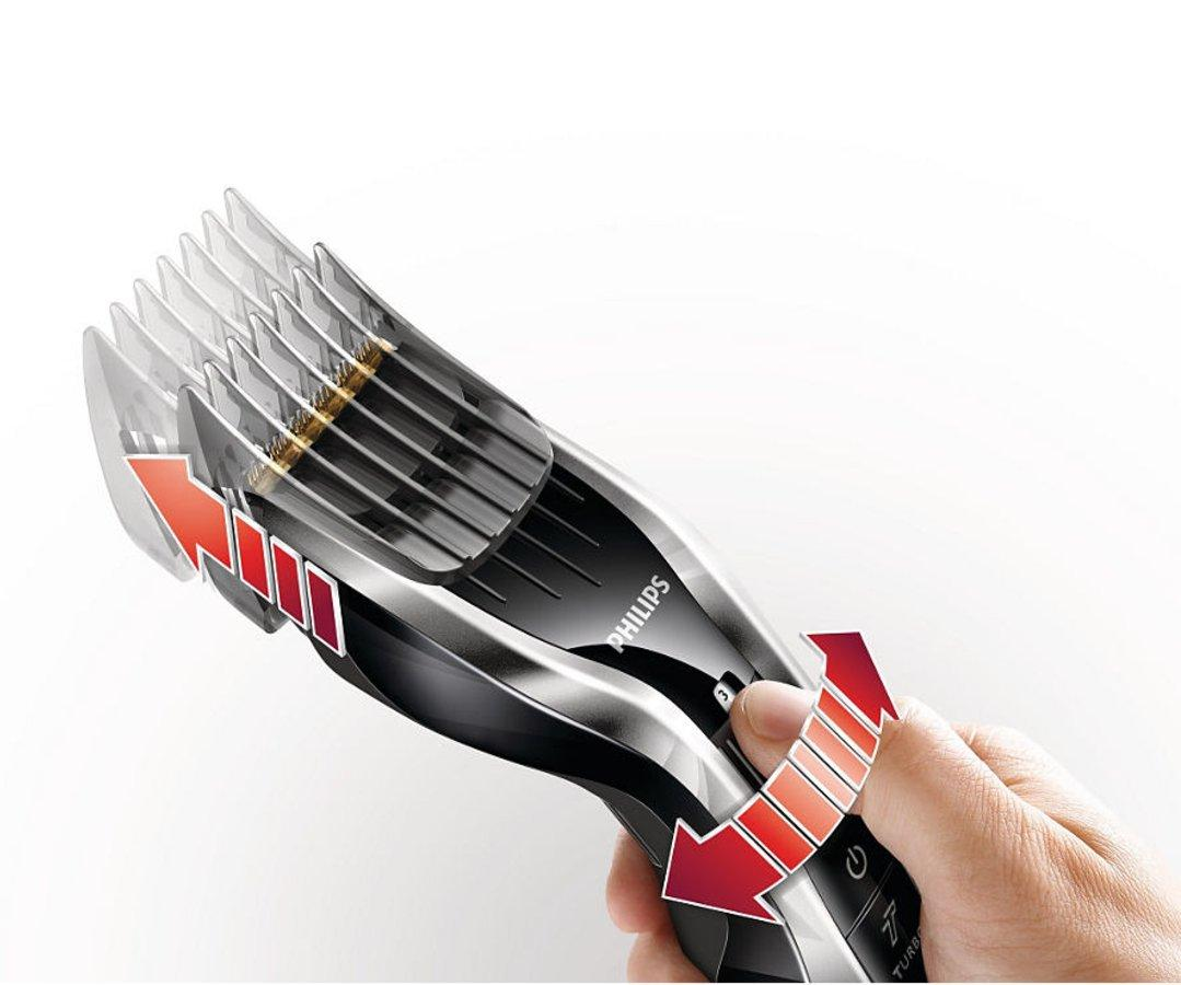 Cortapelos - Philips HC5450/ 80 Cuchillas de titanio, 24 posiciones de longitud, Recargable